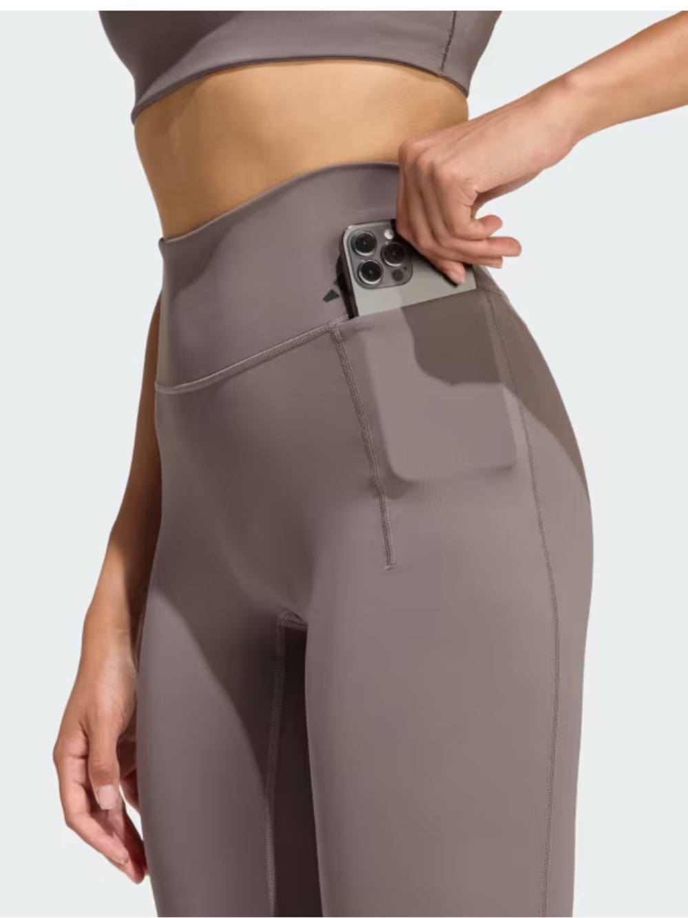 Adidas Women's Optime Workout Medium Support Bra & Full Length Leggings - Picture 8 of 11